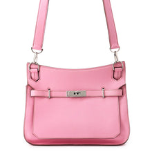 将图像加载到图库查看器中，HERMES Jypsiere Uno Pink Swift Leather Size 28
