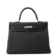 Load image into Gallery viewer, HERMES Kelly Retourne Black Togo Leather Size 35
