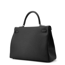 Load image into Gallery viewer, HERMES Kelly Retourne Black Togo Leather Size 35
