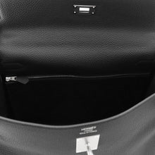 将图像加载到图库查看器中，HERMES Kelly Retourne Black Togo Leather Size 35
