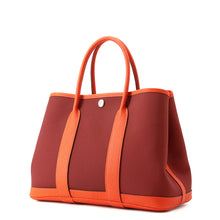 Load image into Gallery viewer, HERMES Garden Party Rouge Grenat/Orange Poppy Toile H Negonda Leather Size TPM
