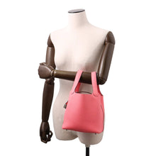 Load image into Gallery viewer, HERMES Picotin Lock Rose Azalee Taurillon Clemence Size PM
