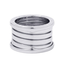 将图像加载到图库查看器中，BVLGARI B.Zero1 4-Band Ring Size 52/#12 18K White Gold
