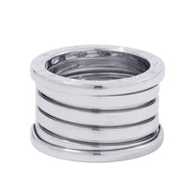 将图像加载到图库查看器中，BVLGARI B.Zero1 4-Band Ring Size 52/#12 18K White Gold
