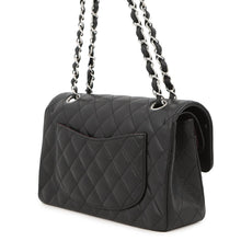 Load image into Gallery viewer, CHANEL Matelasse W Flap ChainShoulder Bag BlackA01113 Caviar Leather Size 23
