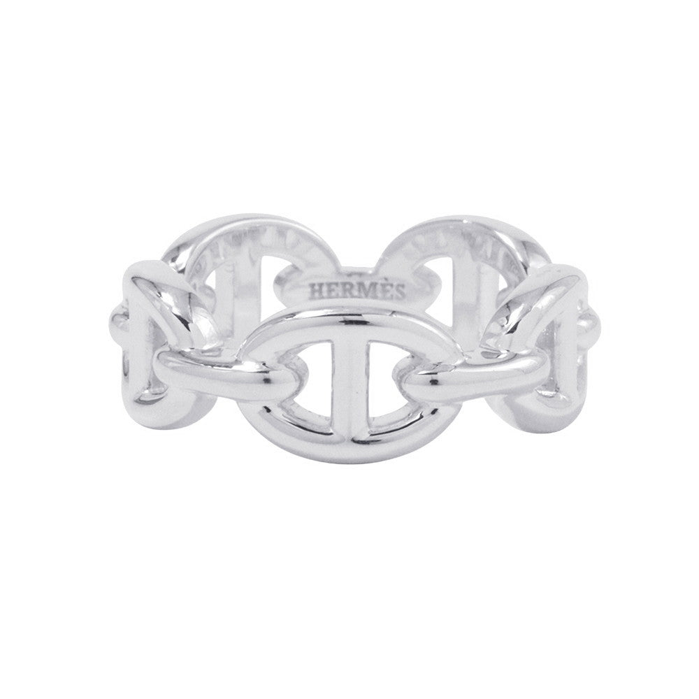 HERMES Chaine d'Ancre Anchene Ring Size PM/52/#12 SV925