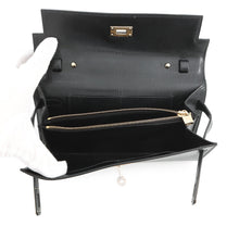将图像加载到图库查看器中，HERMES Kelly wallet long to go Black Chevre Shamqila
