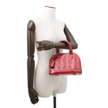 Load image into Gallery viewer, LOUIS VUITTON Alma VernisRayures Pomme D&#39;amour RayuresM91593 Monogram Vernis Leather Size BB
