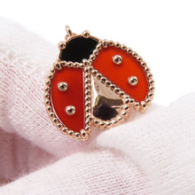 将图像加载到图库查看器中，Van Cleef &amp; Arpels Lucky Spring Bracelet Open Wing LadybugVCARP7R100 18K Pink Gold
