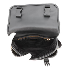 将图像加载到图库查看器中，PRADA Symbol Embroidery Shoulder Bag Beige/Black2VD034 Canvas Leather

