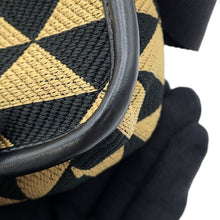 将图像加载到图库查看器中，PRADA Symbol Embroidery Shoulder Bag Beige/Black2VD034 Canvas Leather
