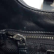 将图像加载到图库查看器中，PRADA Moon Re-Nylon 2way Handbag Black1BA381 Leather Nylon
