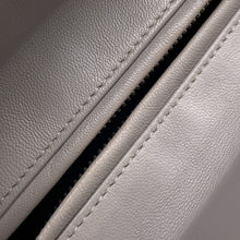 将图像加载到图库查看器中，Dior Lady Dior Canage Gray Leather Size Medium
