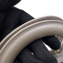 将图像加载到图库查看器中，Dior Lady Dior Canage Gray Leather Size Medium
