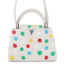 Load image into Gallery viewer, LOUIS VUITTON Capucines LVxYK White/MulticolorM21637 Taurillon Leather Painted Dot Size BB
