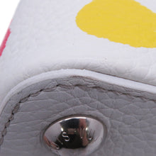 Load image into Gallery viewer, LOUIS VUITTON Capucines LVxYK White/MulticolorM21637 Taurillon Leather Painted Dot Size BB
