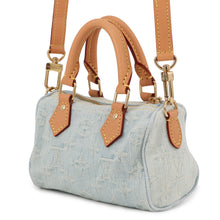 Load image into Gallery viewer, LOUIS VUITTON Nano Speedy Sky BlueM11212 Monogram Denim Size Nano
