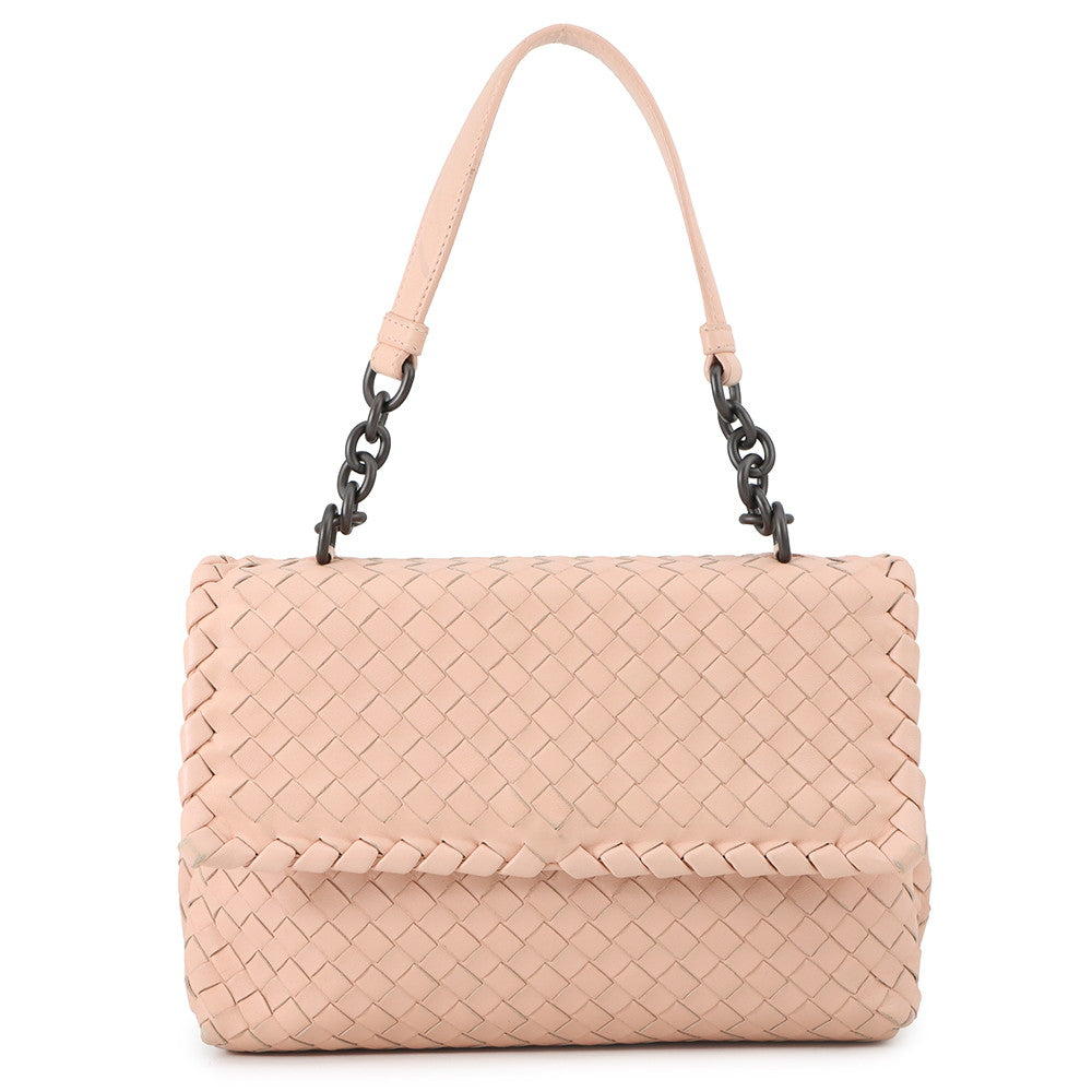 Bottega Veneta INTRECCIATO Handbag Pink Leather
