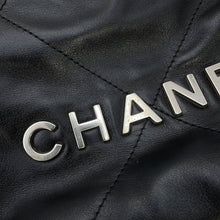 将图像加载到图库查看器中，CHANEL CHANEL22 ChainShoulder Bag BlackAS3980 Shiny Calf Leather Size Mini

