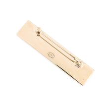 Load image into Gallery viewer, CHANEL Logo Brooch White/Black Metal
