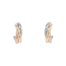 将图像加载到图库查看器中，CARTIER Trinity Earrings Size MiniB8301540 K18YG K18WG K18PG
