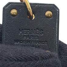 将图像加载到图库查看器中，HERMES As de Coeur Heart Motif Earrings Black Gold Plated
