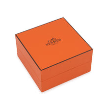 将图像加载到图库查看器中，HERMES As de Coeur Heart Motif Earrings Black Gold Plated
