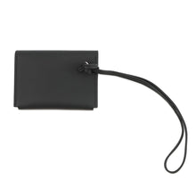 将图像加载到图库查看器中，HERMES HERMES Nap Card Case Black Swift Leather
