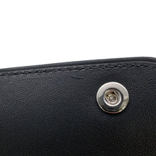将图像加载到图库查看器中，HERMES HERMES Nap Card Case Black Swift Leather
