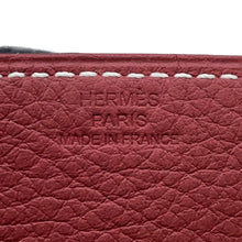 将图像加载到图库查看器中，HERMES Videpoches Tray Orange/Rouge H Felt Taurillon Clemence Size Mini
