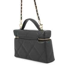 将图像加载到图库查看器中，CHANEL Matelasse Vanity 2-Way Bag BlackAP4936 Caviar Leather
