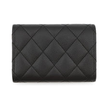 Load image into Gallery viewer, CHANEL Classic Small Flap Wallet Tri-fold Wallet BlackAP0230 Caviar Leather
