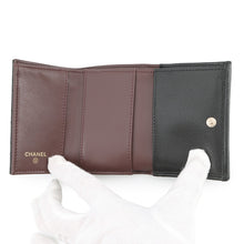 Load image into Gallery viewer, CHANEL Classic Small Flap Wallet Tri-fold Wallet BlackAP0230 Caviar Leather
