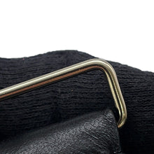 Load image into Gallery viewer, CHANEL CC Logo Belt Black Leather Rubber Gold Plated Rhinestone Size 75/30
