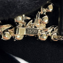 Load image into Gallery viewer, CHANEL CC Logo Belt Black Leather Rubber Gold Plated Rhinestone Size 75/30
