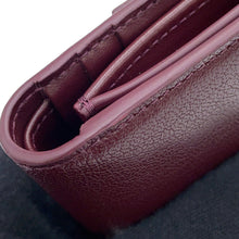 将图像加载到图库查看器中，CELINE Small flap wallet Triomphe Deep burgundy10D783GVE.28DG Goatskin Leather
