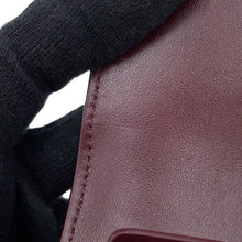 将图像加载到图库查看器中，CELINE Small flap wallet Triomphe Deep burgundy10D783GVE.28DG Goatskin Leather
