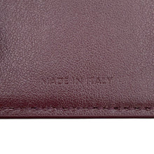 将图像加载到图库查看器中，CELINE Small flap wallet Triomphe Deep burgundy10D783GVE.28DG Goatskin Leather
