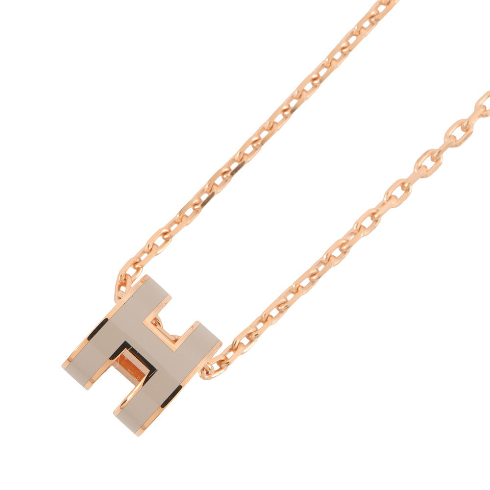 HERMES Pop Ash Necklace Size Mini Marong race Metal Lacquer