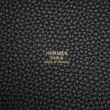 将图像加载到图库查看器中，HERMES Picotin Lock Black Taurillon Clemence Size PM

