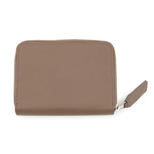 将图像加载到图库查看器中，SAINT LAURENT PARIS Rive Gauche Compact Zip Wallet Greige603081 Leather
