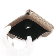 将图像加载到图库查看器中，SAINT LAURENT PARIS Rive Gauche Compact Zip Wallet Greige603081 Leather
