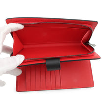 将图像加载到图库查看器中，Christian Louboutin Paloma Bifold Wallet Long Clothes Black/Red3195086 Leather/Rubber
