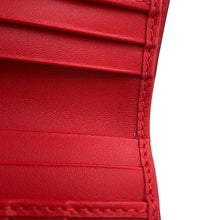 将图像加载到图库查看器中，Christian Louboutin Paloma Bifold Wallet Long Clothes Black/Red3195086 Leather/Rubber
