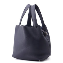 将图像加载到图库查看器中，HERMES Picotin Lock Blue Nuit Taurillon Clemence Size MM
