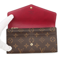 将图像加载到图库查看器中，LOUIS VUITTON Portefeuille Sarah FuchsiaM62234 Monogram

