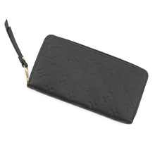 将图像加载到图库查看器中，LOUIS VUITTON Zippy Wallet NoirM61864 Monogram Empreinte Leather
