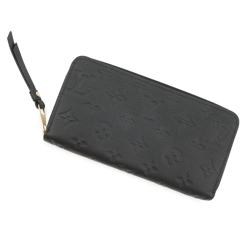 LOUIS VUITTON Zippy Wallet NoirM61864 Monogram Empreinte Leather