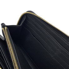 将图像加载到图库查看器中，LOUIS VUITTON Zippy Wallet NoirM61864 Monogram Empreinte Leather
