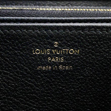 将图像加载到图库查看器中，LOUIS VUITTON Zippy Wallet NoirM61864 Monogram Empreinte Leather
